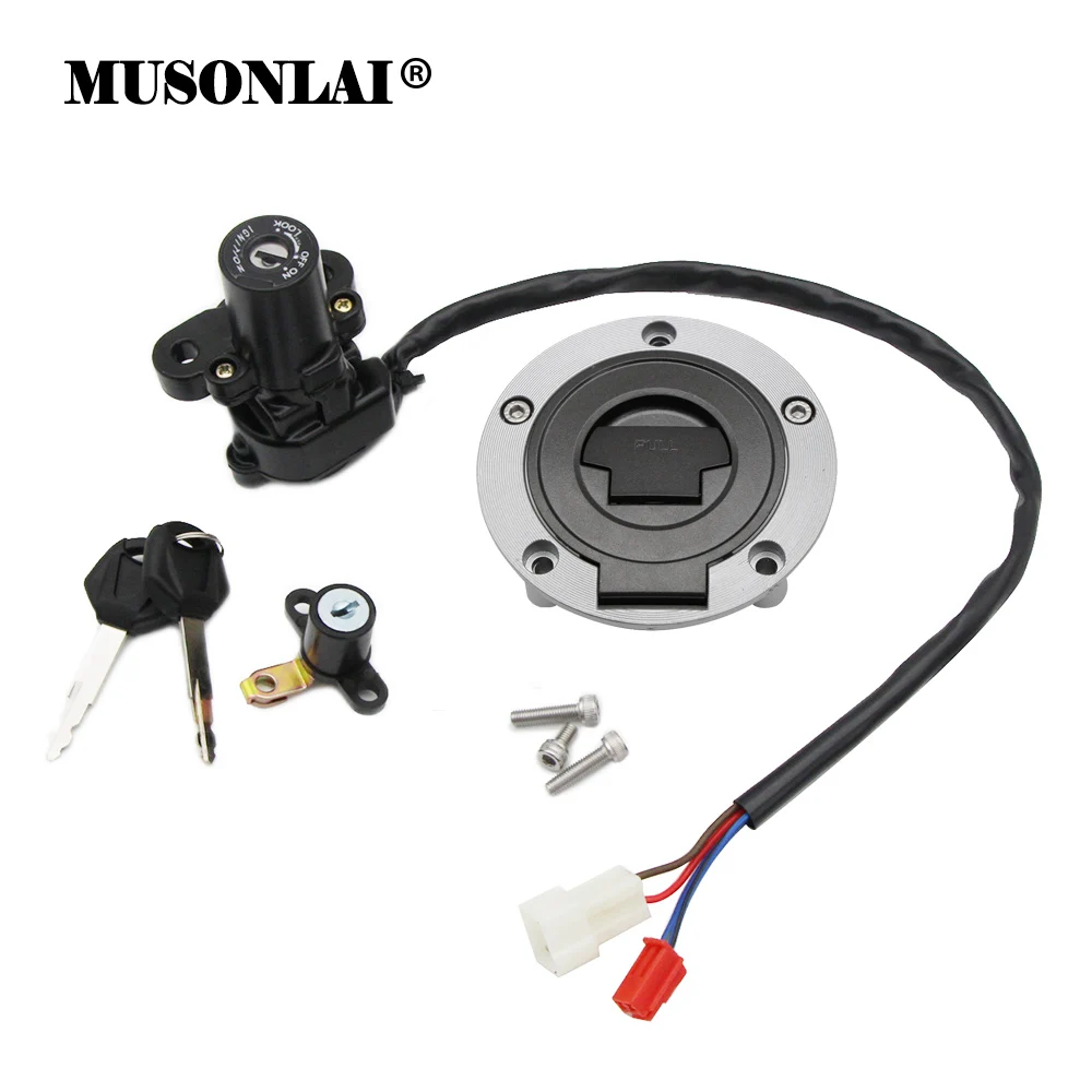 Fuel Tank Cap Ignition Switch Seat Lock Set For Yamaha XT660 XT660Z Tenere MT-03 R6 R1 XJ6 FJ09 FZ09 FZ07 FZ8 FZ6 FZ6R FZ1 FZ10