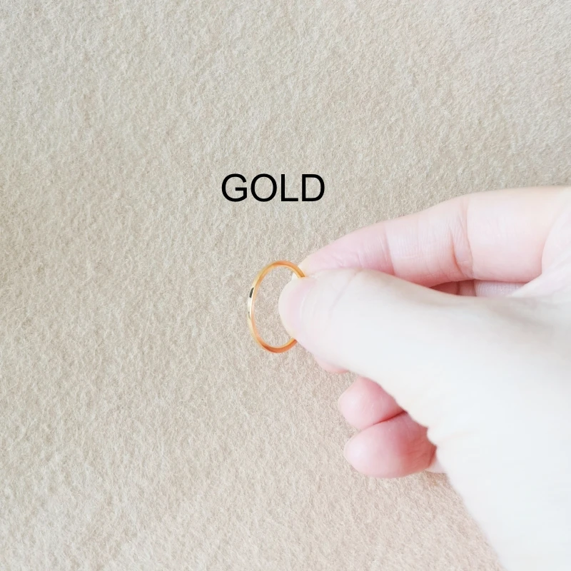 

Brief Style Classcial Mini Width 1MM Stainless Steel Rings For Men Women Delicate Fashion No Fade Allergy Free