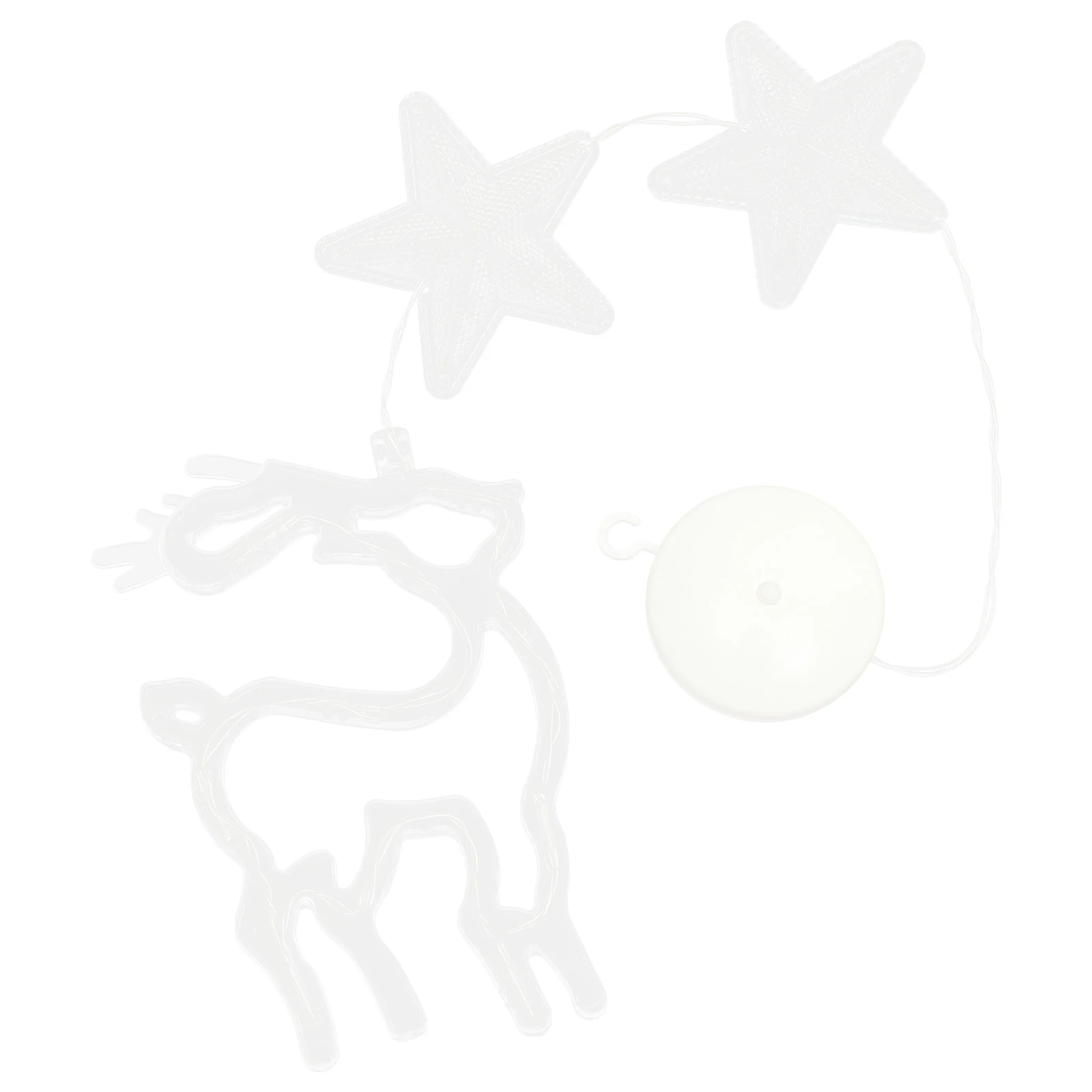 

Christmas Suction Cup Light Deer Shape Window Decor Led Holiday Home Party Decoration Xmas Lights Indoor Festival Lamp