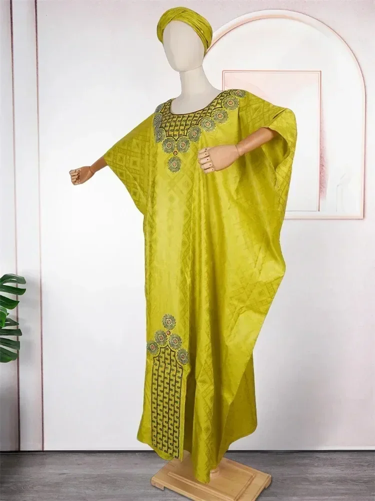 Wedding Party Traditional Dresses For Women African Dashiki Bazin Long Robe Dubai Hijab Abayas Elegant Evening Gowns Clothing