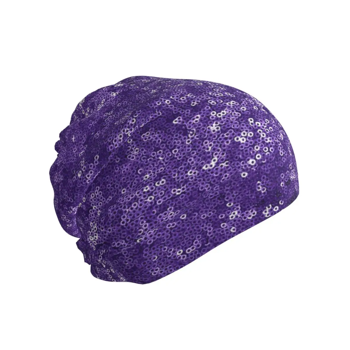 Purple Sequins Bandana Neck Cover Printed Mask Scarf Running Face Mask Unisex Adult All Season