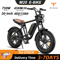 ENGWE M20 Adult Electric Bike 750W Motor 48V13AH Battery E-Bike 26 Inch Snow Tire City City Off-road Mountain EBike