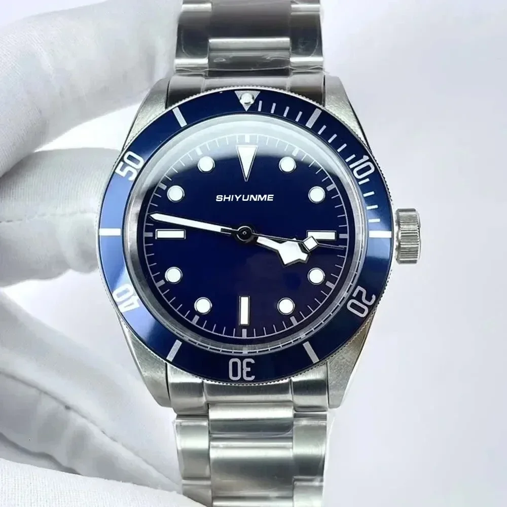 WATCH1 Store  Automatic Mechanical Calendar Men's Sport Watch Stainless Steel Bracelet Black Ceramic Bezel Watch T-Series