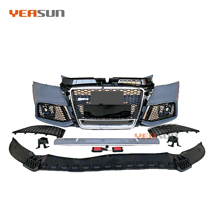 High quality Front bumper RS3 body kits PP material RS3 style bumper for Audi A3 2008 2009 2010 2011 2012