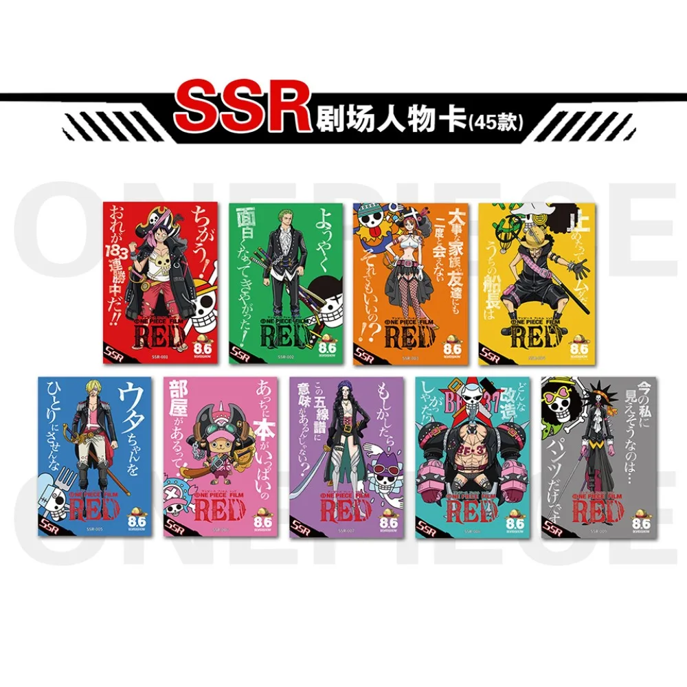 Genuine One Piece Cards Collection for Children Treasure Hunting Exquisite Rare Laser Gold Silver Cards Toys Boys Festival Gifts