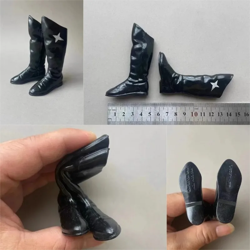 

1/6 Scale Soldier Trendy Long Boots Japan Style Soft Rubber Hollow Shoes Model Fit for 12inch Action Figure Medicom Dolls