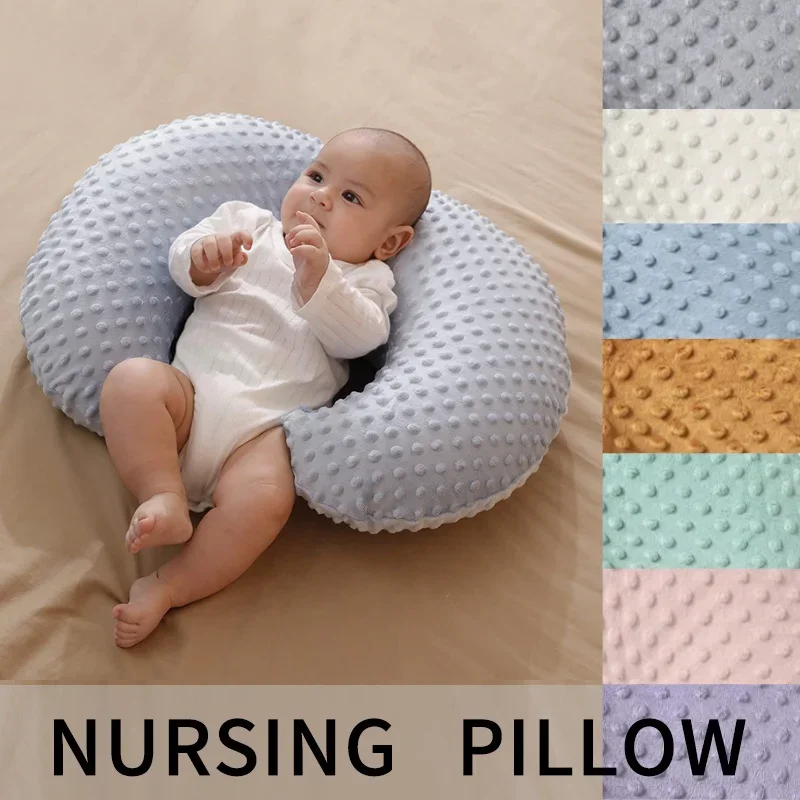 Breastfeeding pillow for pregnant women Soft and Breathable Solid Color Backing Support Nursing Cushion baby feeding pillow