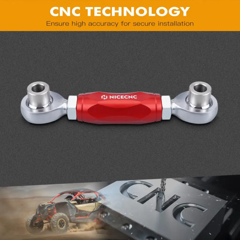 NICECNC For Can Am Maverick X3 2017-2023 스웨이 바 스태빌라이저 링크 키트 알루미늄 UTV 액세서리 견고한 녹 방지 더 큰 직경 썸네일 5
