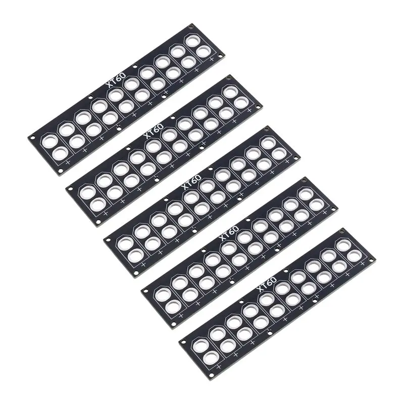 [NEW!A25P】 For FPV Drone Airplane Compatible 5PCS For XT60 Parallel Charging Plate 10 Port PCB Welding Distribution Board Lipo B