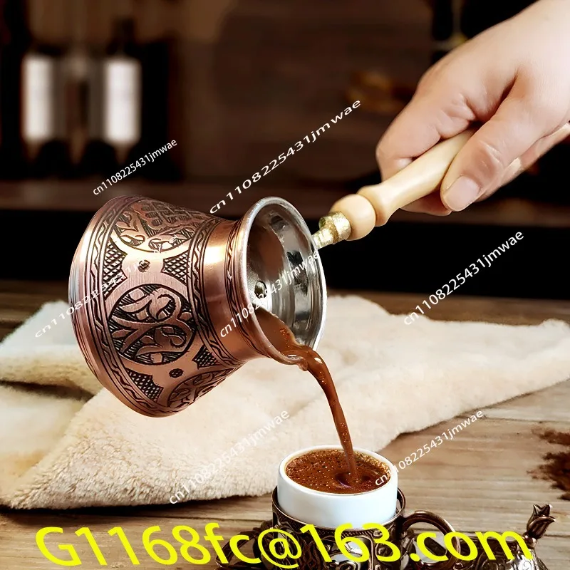 Pure Handmade Pattern Elements Hanging Ears Hand Brewing Pot