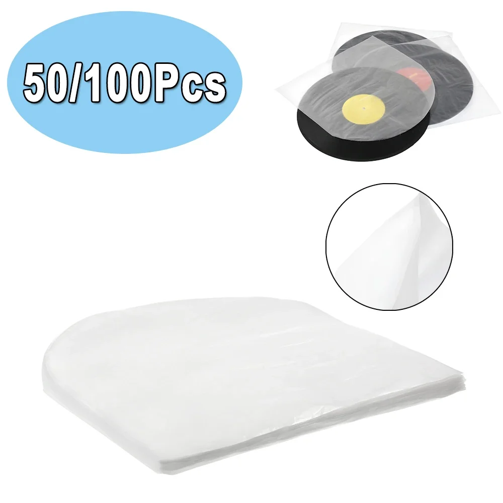 

50/100Pcs 12inch LP Record Outer Sleeves LP Vinyl Record Pouch Transparent Clear PO Record Disc Anti-static Storage Bags