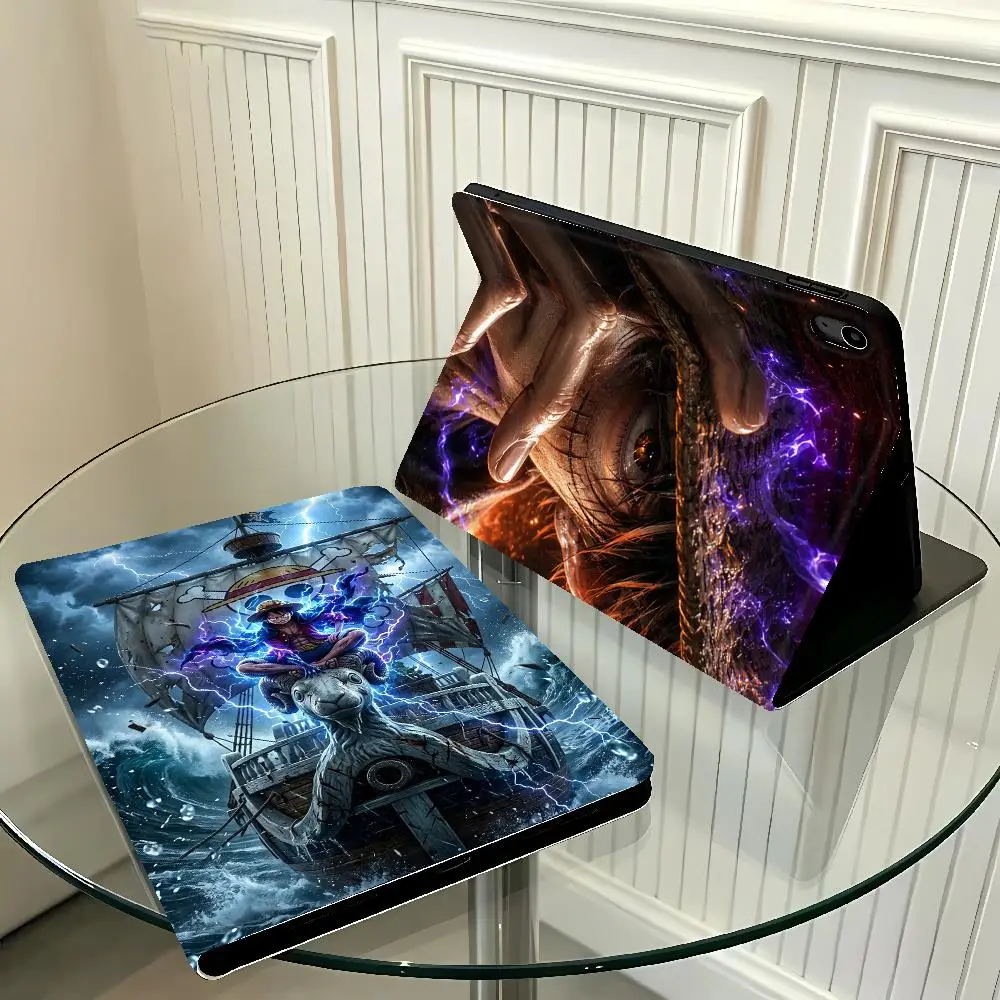 Case for Apple iPad 10th 7/8/9th Pro11 13 Air 11 13 M4 M3 M2 A16 2026 With Pencil Holder Air 4/5/6th Anime One Pieces