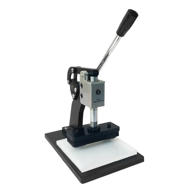 Mancuerna personalizable, cortador de papel de plástico y caucho, mancuerna de muestreo a presión manual, cortador de muestra extensible