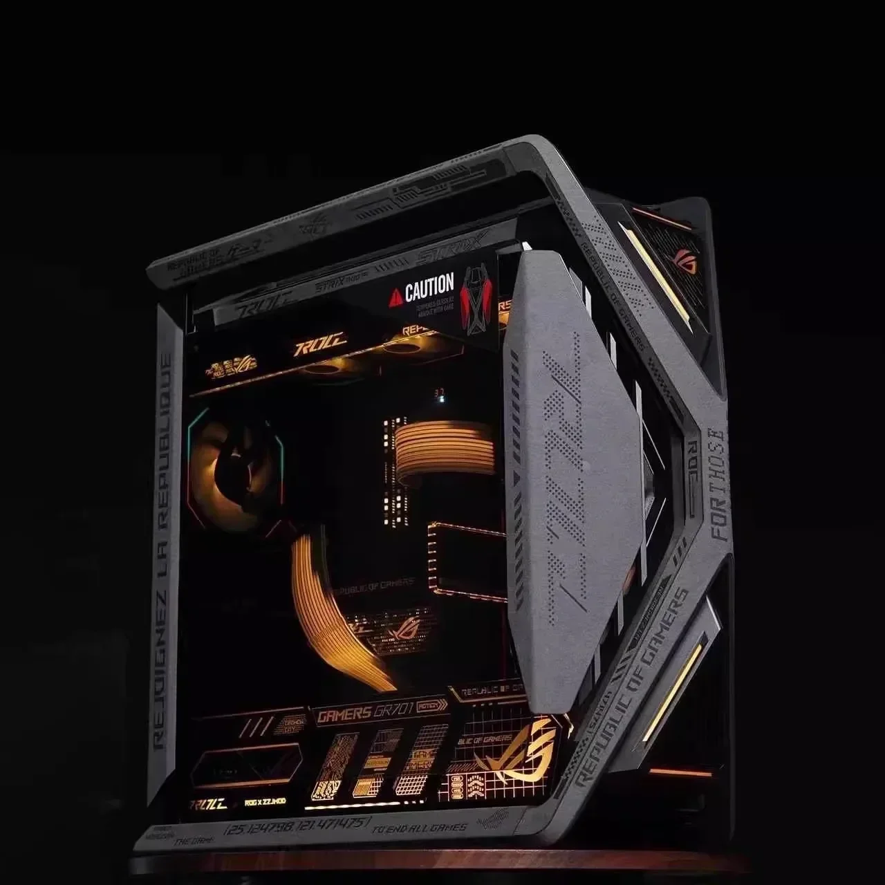 ROG HYPERION 701 Chassis Suede Stickers,DIY Anime Gaming Cabinet Decorative Cover 15pcs 2025 - Image 6