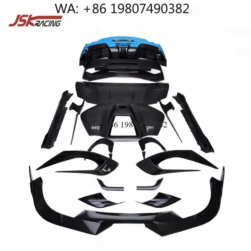 Wmwmnu Dry Carbon Fiber Body Kit for 296 GTB 2022 2023 BFA Style Exterior Accessories Full Set Car Styling Upgrade