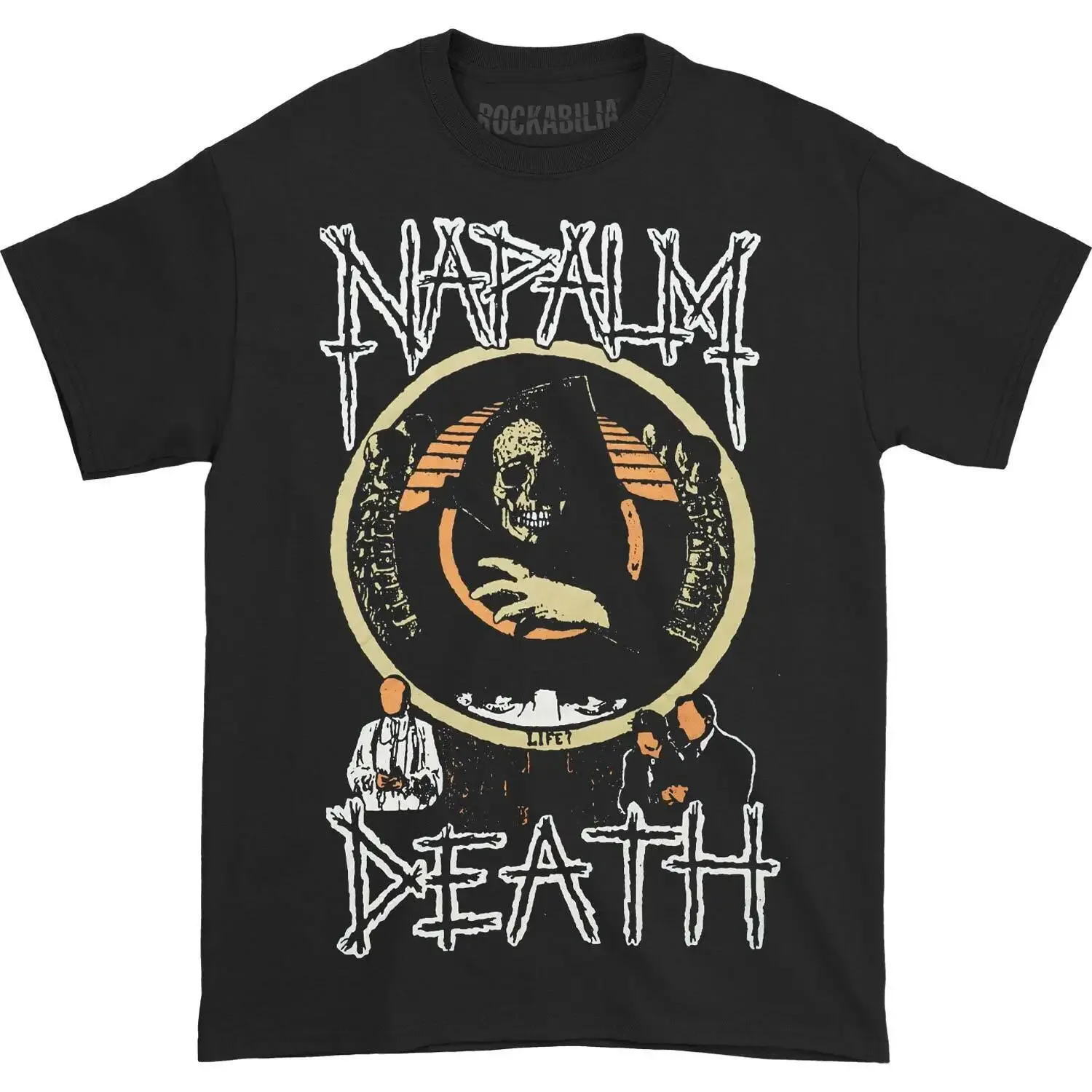 Men'S Napalm Death Life T Shirt Xx Large Black