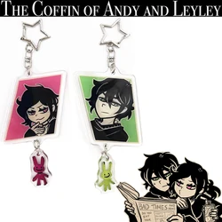 Game The Coffin of Andy and Leyley Cosplay Keychains Unisex Keyrings Acrylic Bag Pendant Key Chains Accessory Props Gifts