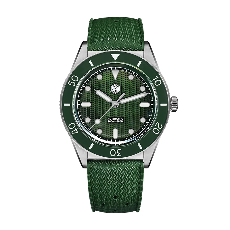 San Martin Heren Automatisch Horloge 39mm Mechanisch Horloge 20Bar Waterdicht Lichtgevende Saffier Miyota 90S5 Guilloche MOP Wijzerplaat