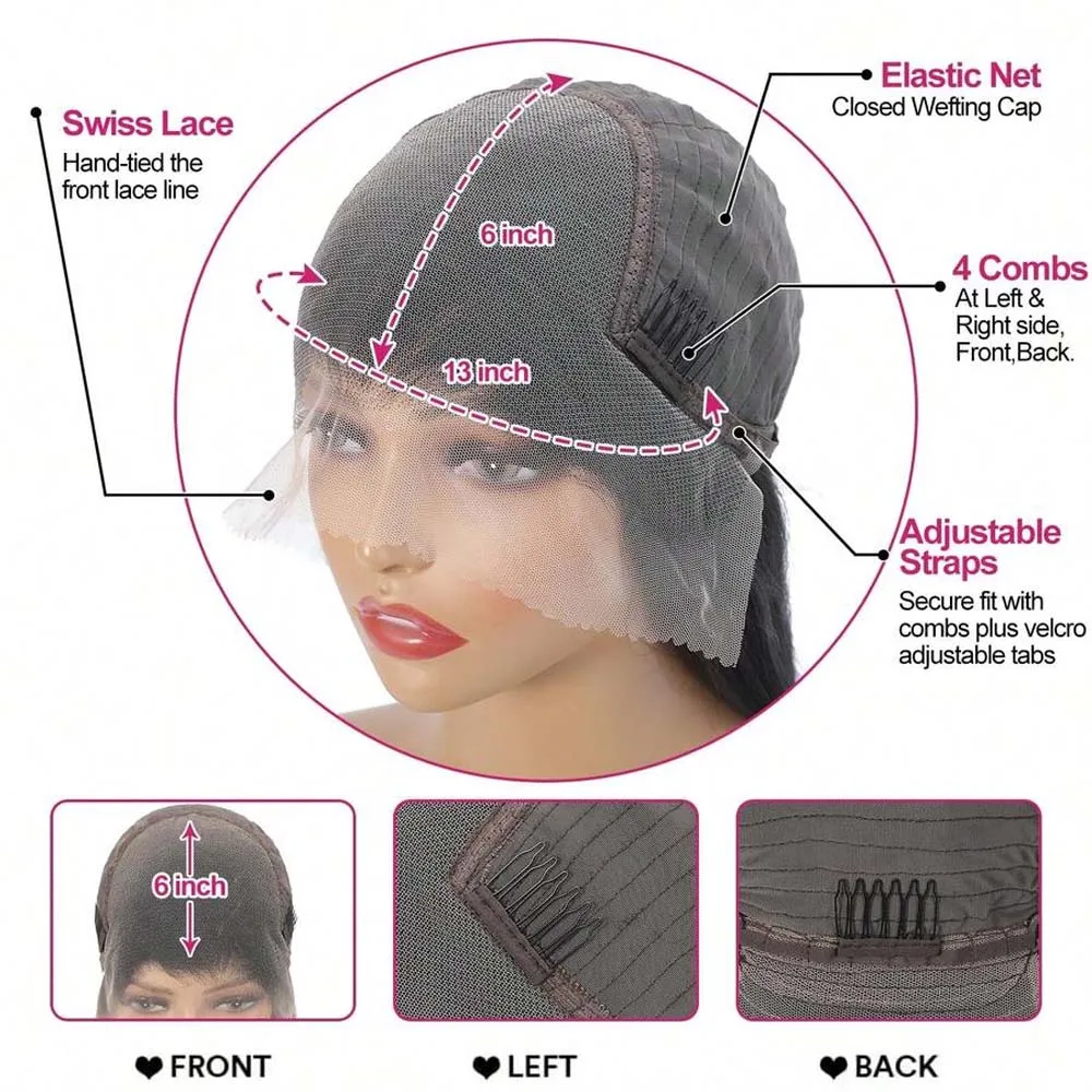 42 بوصة الجسم موجة الدانتيل الجبهة الباروكات الشعر البشري للنساء 13*6 HD الدانتيل الشفاف شعر مستعار أمامي اللون الأسود الطبيعي 250% الكثافة