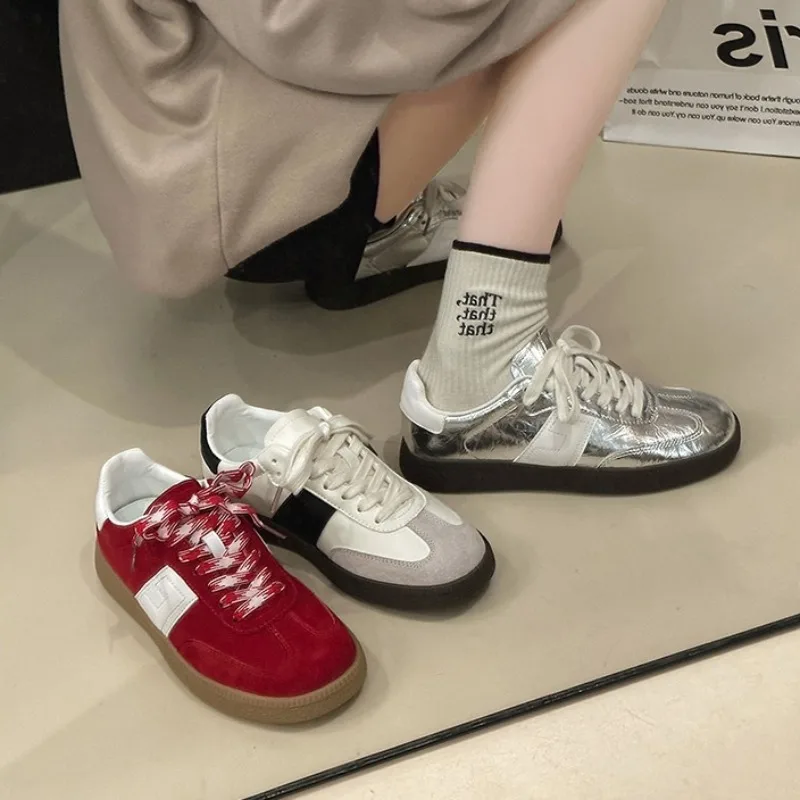 

2025 Новая женская обувь, спортивные кроссовки на шнуровке, женская спортивная дизайнерская роскошная модная обувь высокого качества