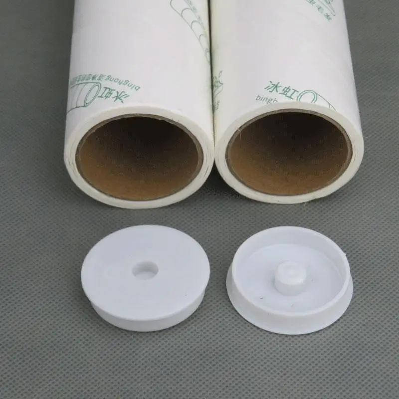 Sticky Roller Parts Handle Paper Core Two Ends round Discs Cover Sheets Dust Removal Rollers Accessories for Clothes Care