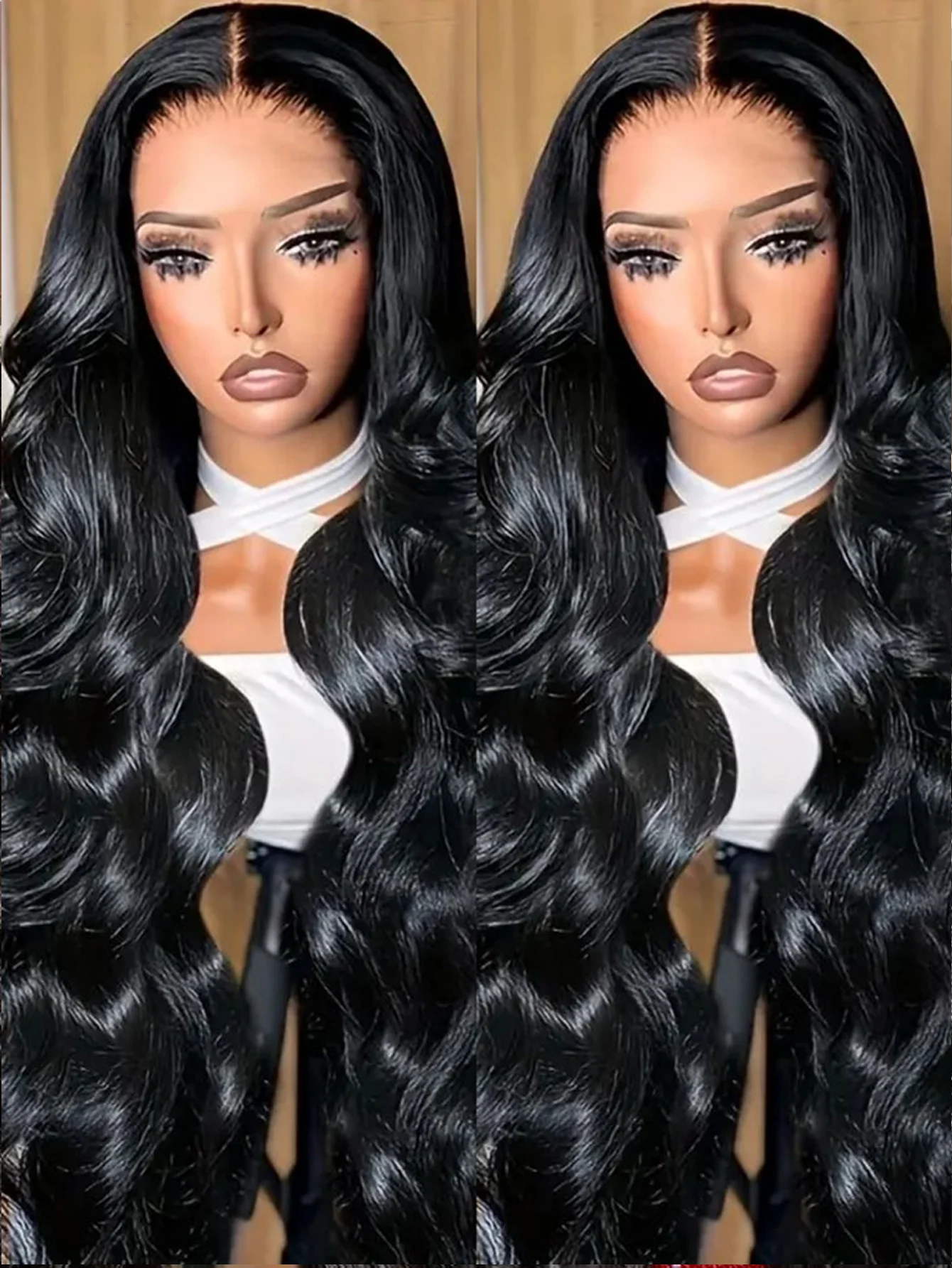 40インチ 200%密度 13x4 レースフロントウィッグ 人毛 ボディウェーブ HDレースフロントウィッグ 人毛 生え際処理済み ベビーヘア付き