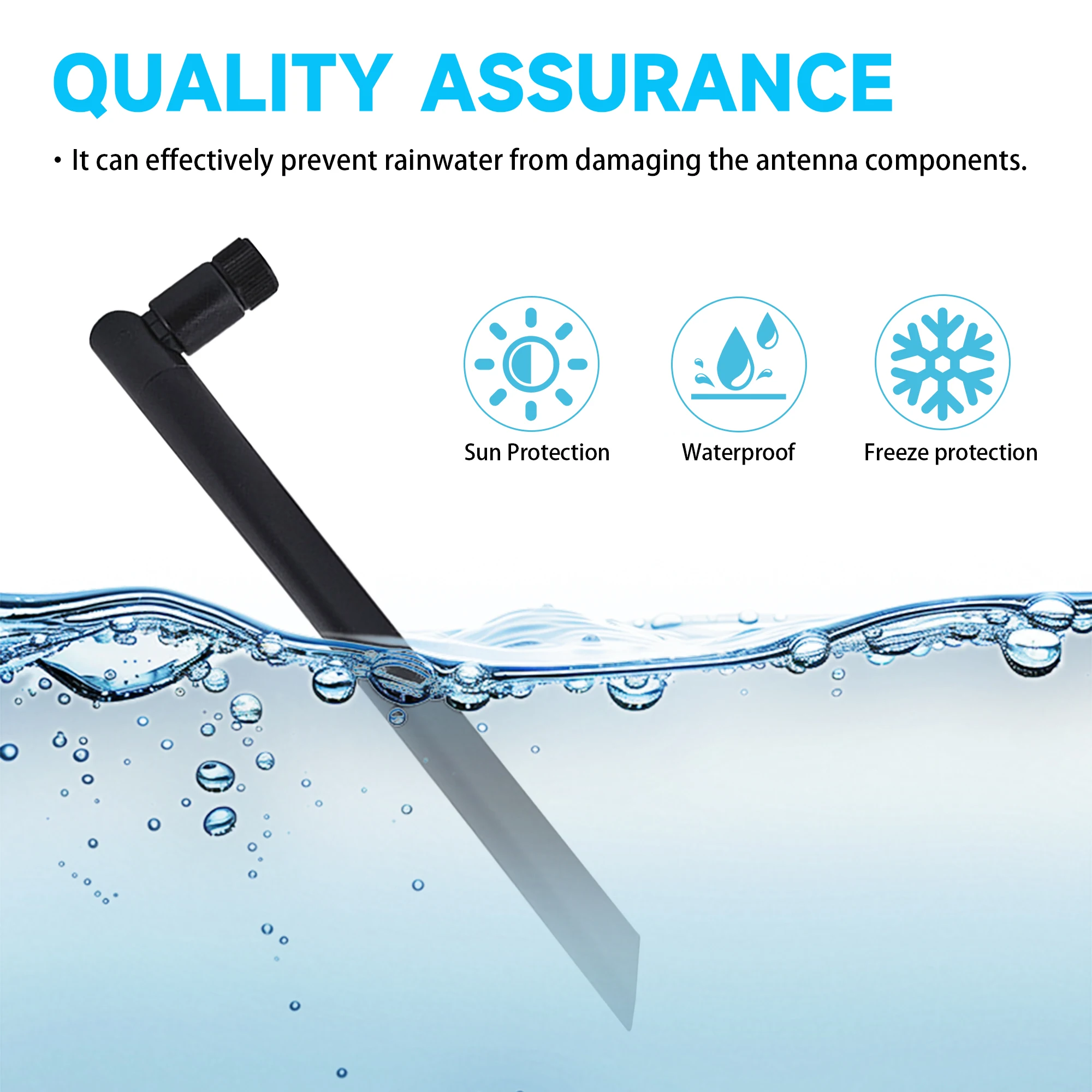 2PCS ODM 2.4GHz UHF VHF TX2400-JKD-20 Omnidirectional LORA Antenna Outdoor RF Antenna For Broadband Communications