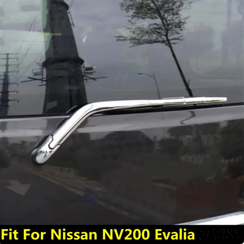 ABS Chrome Rear Window Rain Wiper Windscreen Windshield Molding Cover Trim Accessories For Nissan NV200 Evalia 2018-2022