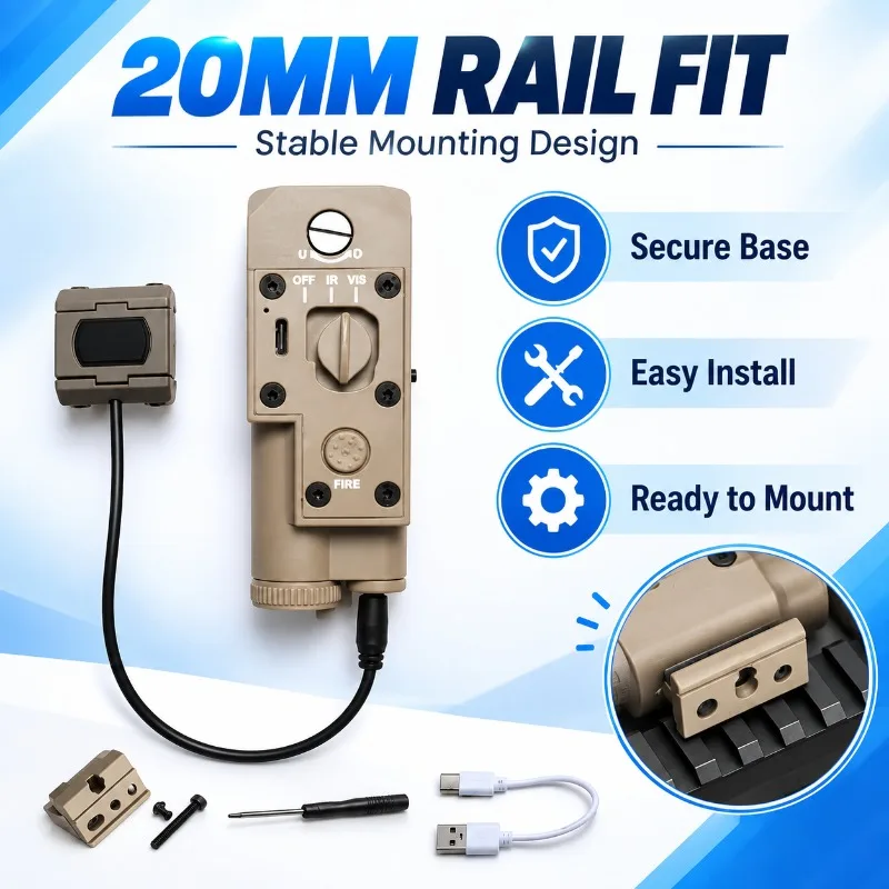 Multi‑Function CQBL‑1 Beam Indicator Accessory, Red Green Light for Hobby Model Ornament Use