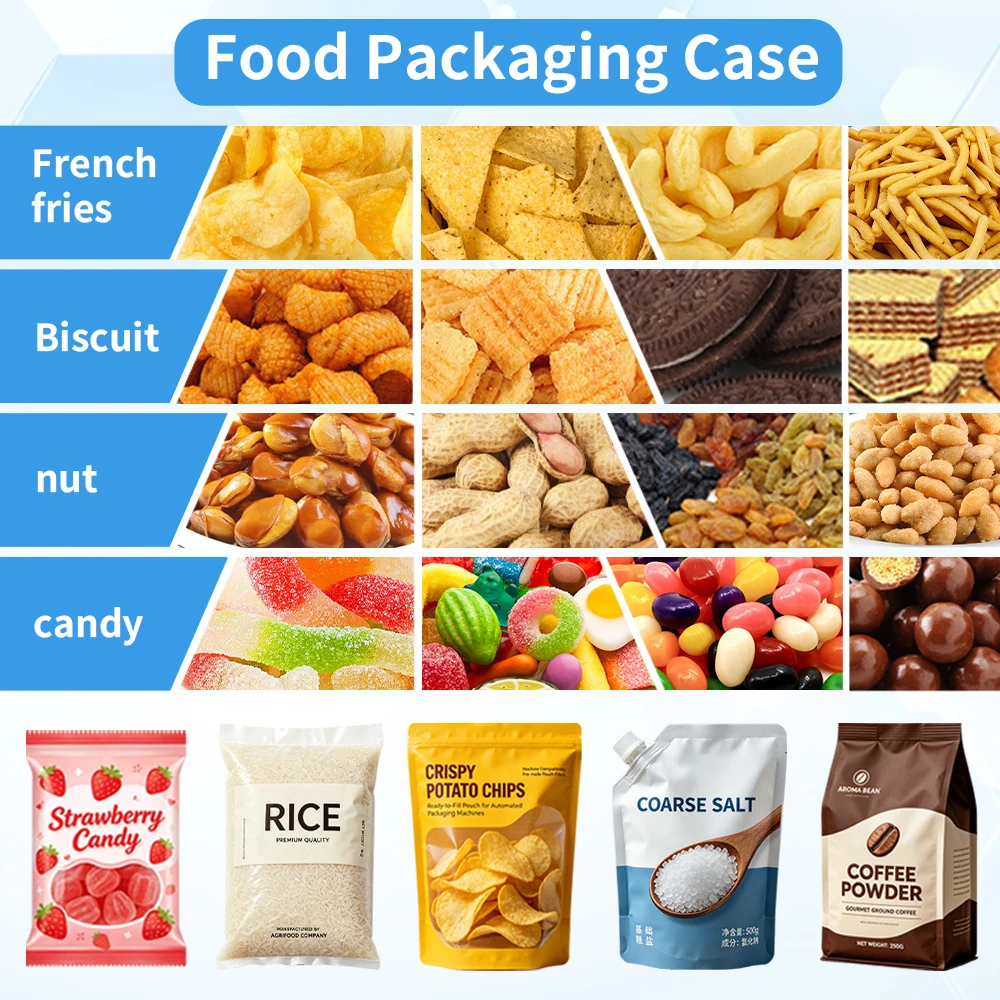Freeze Dried Tofu High-Accuracy Automatic Multihead Servo Motor Weigher for Food Bags Filling and Sealing