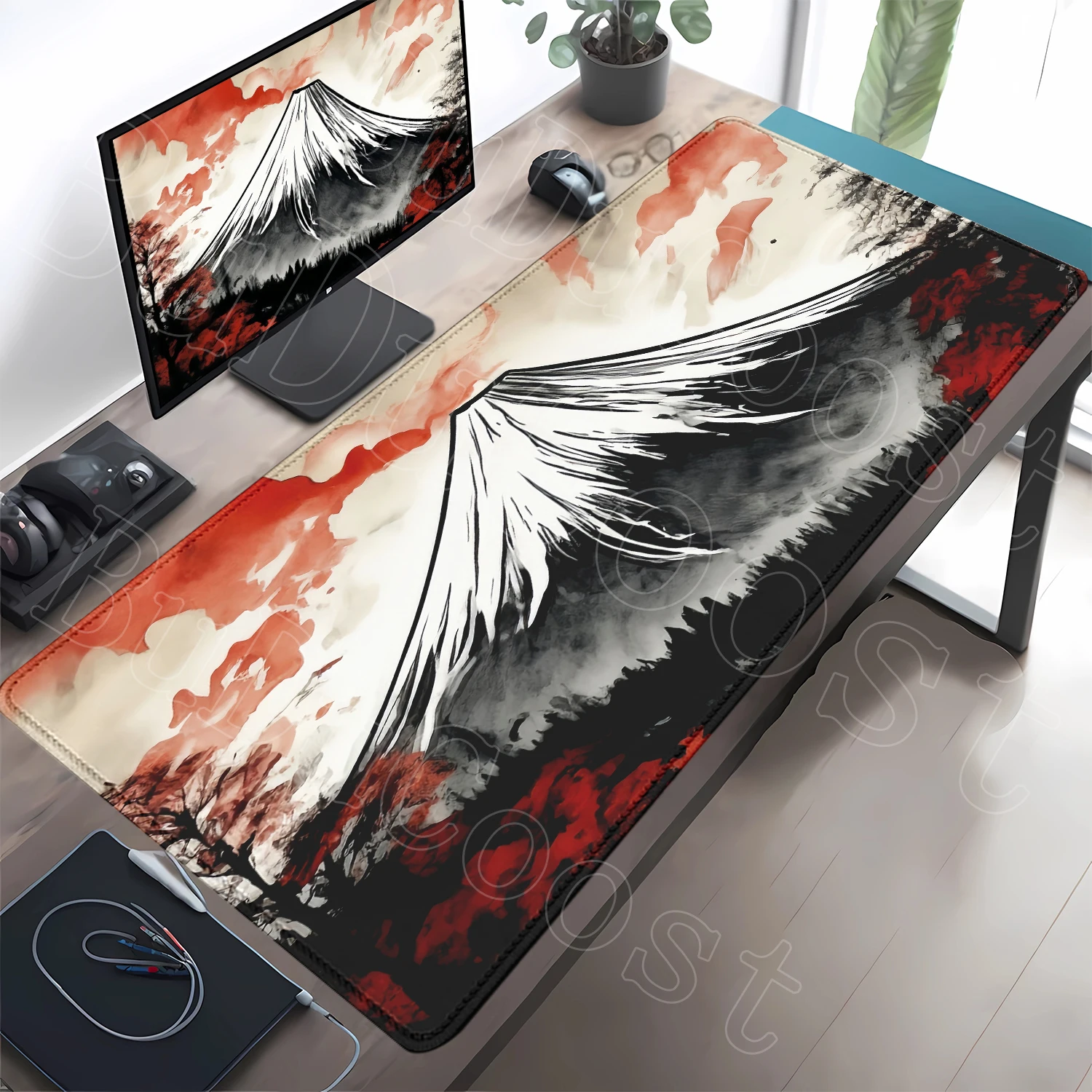 Mount Fuji Large Cool MousePad Laptop Non-Slip Esports Desk Accessories Game Player Mouse Pad PC Accessories Alfombrillas Gaming