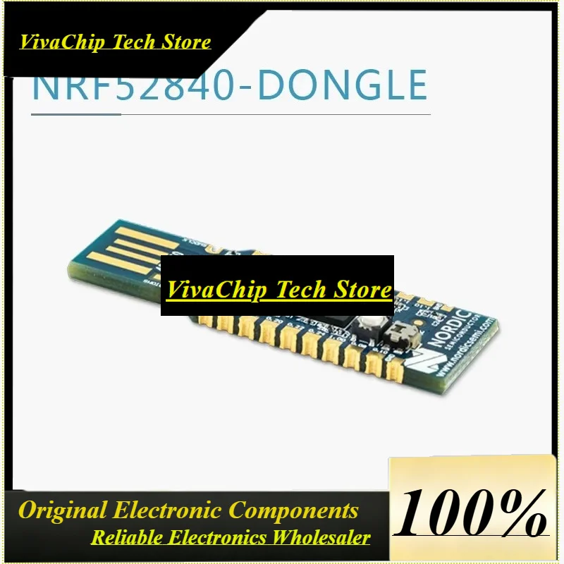 VivaCNRF52840 USB Dongle, Compatible With NRF Connect Desktop, 5.4/Mesh/Thread/Zigbee, NRF52840 DongleDevelopment Board