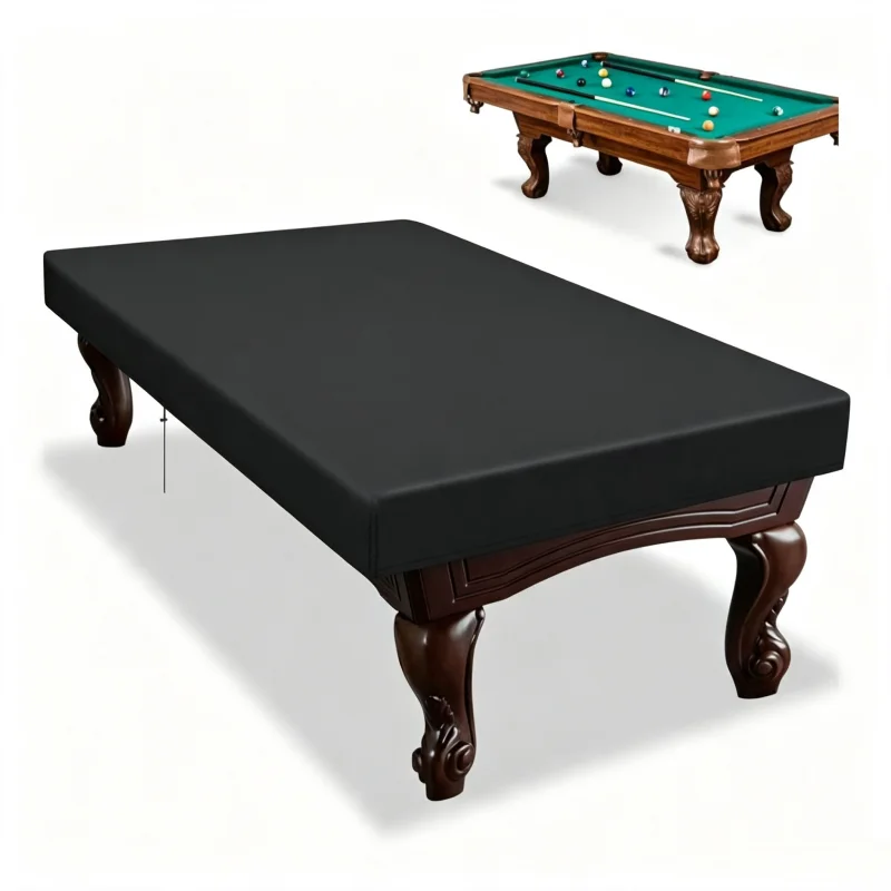 Billiard Table Dust Cover 210D Waterproof Table Cover 7FT/8FT/9FT Oxford Cloth for Pool Table Snooker Billiard Table Dust Cover