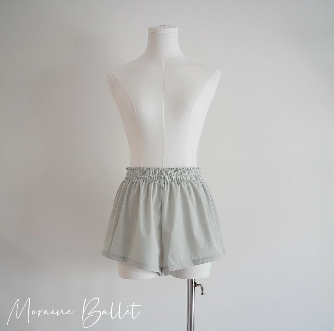 رداء رقص الباليه للنساء ممارسة الجمباز أداء فستان الكبار اليوغا كشكش مرونة الخصر فضفاض السراويل #4