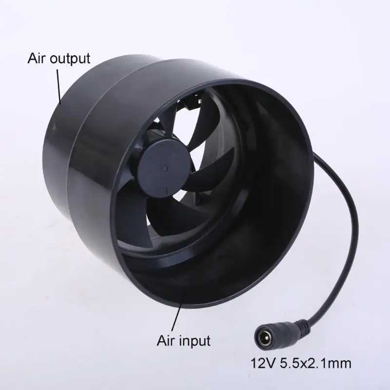 H58C توفير الطاقة 12V مروحة العادم 110mm-100mm المخفض لتهوية حظائر المطابخ