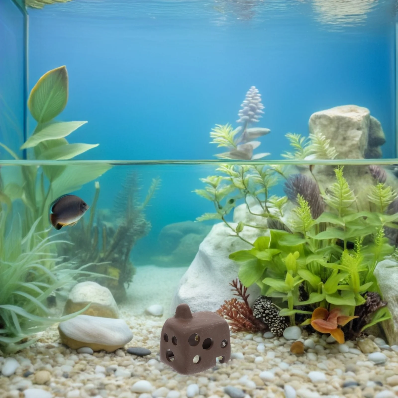 

3Pcs Aquarium Fish Hide Cave Natural Porous Shelter Betta Shrimp Tank Breeding Hideaway Decor Aquarium Fish Hiding