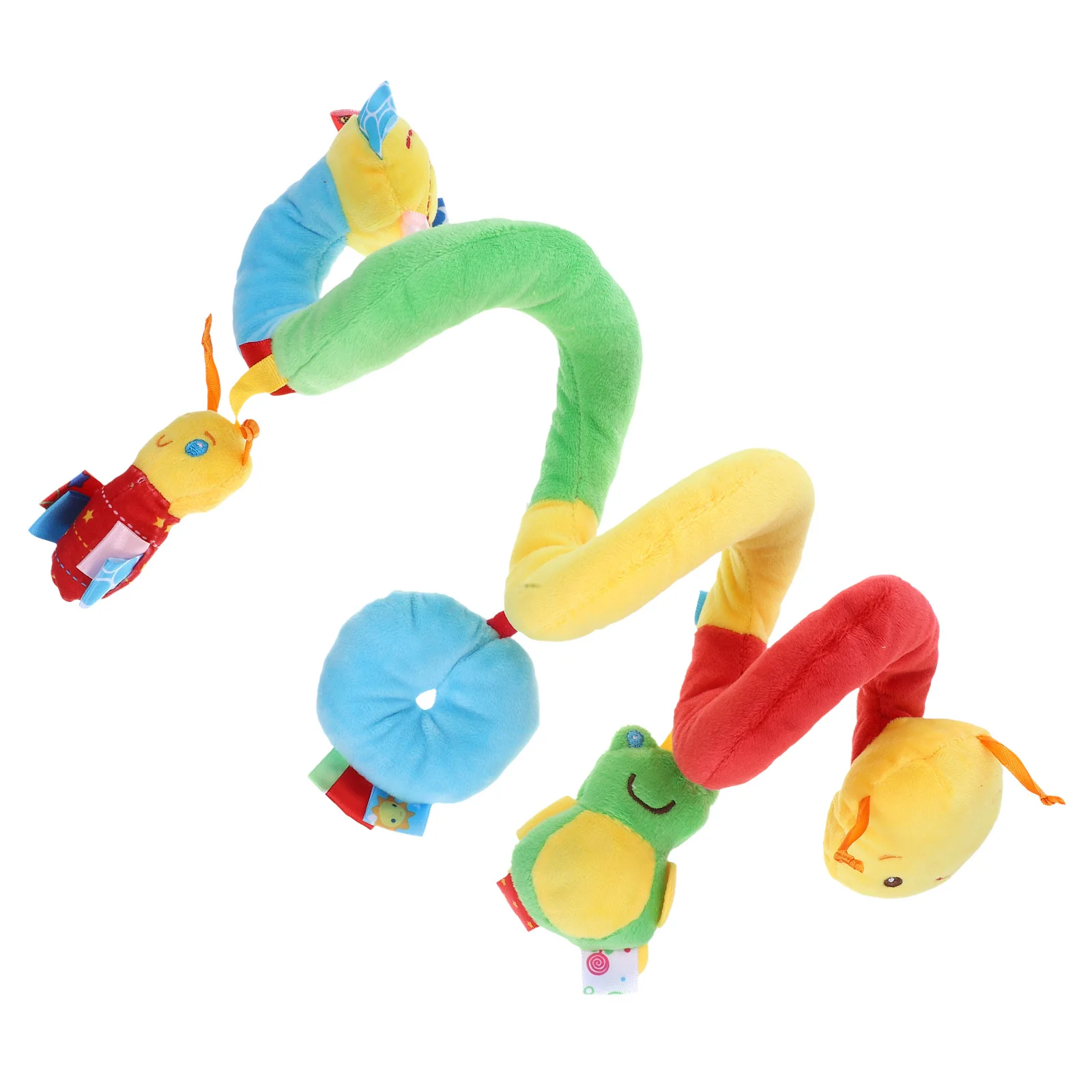 Spiral Baby Hanging For Stroller Crib Cot Seat Crinkle Rattle Squeaker Child Safe Lightweight Durable Newborn Carriage Dangler