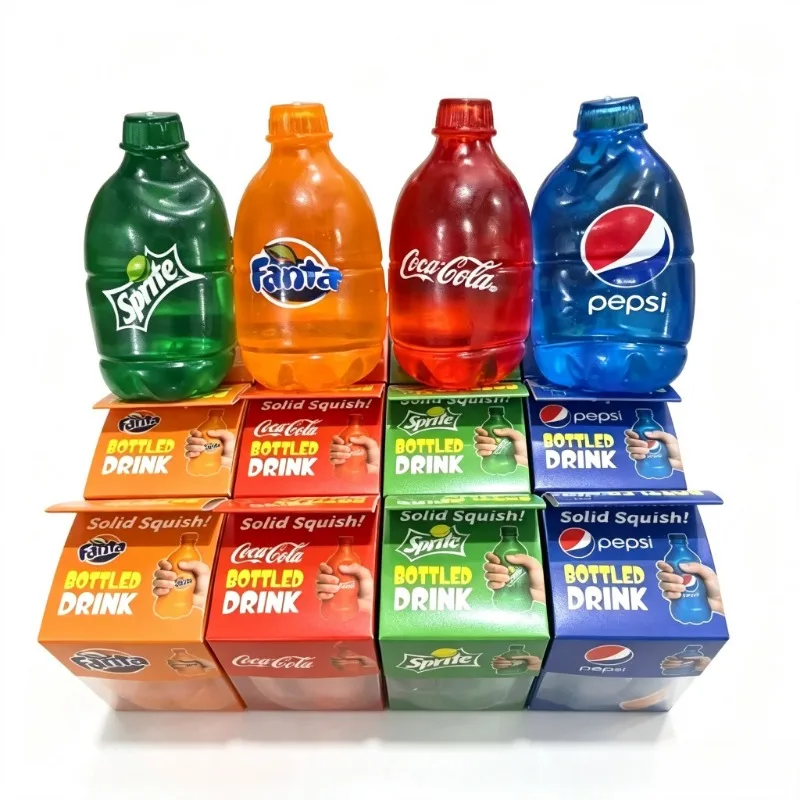 Sensorydecompression Soft NeeDoh Nice Cube Toy Soda Bottle Relieves Stress AndanxietyFocus Toys Are Suitable Forpeople WithADHD.