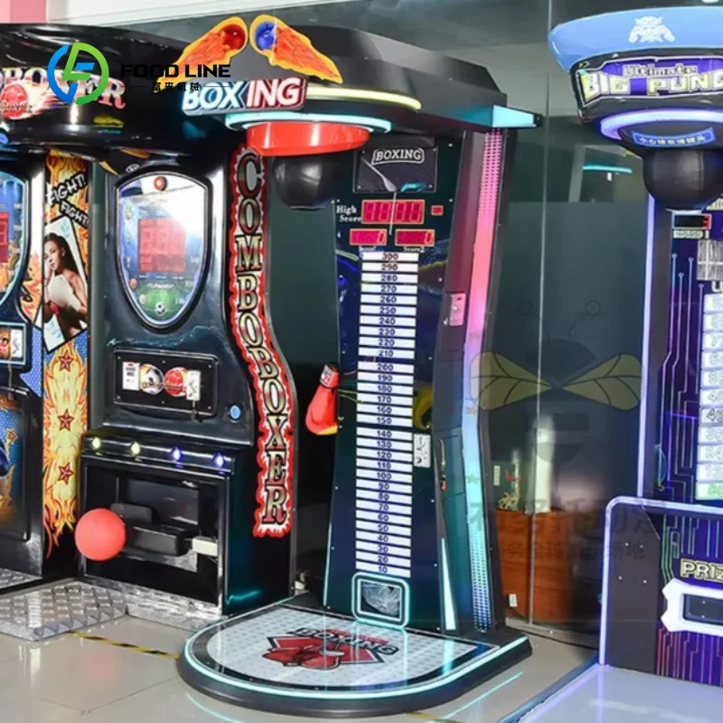 Customized Electronic Boxing Arcade Game Punching Bag Machine Coin Operated Game Arcade Boxing Game Machine