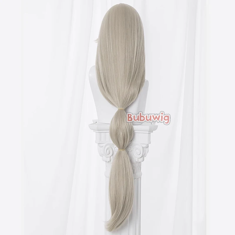 Bubuwig Synthetic Hair Alexandrina Sebastiane Cosplay Wigs Game Zenless Zone Zero 100cm Long Light Brown Cos Wig Heat Resistant