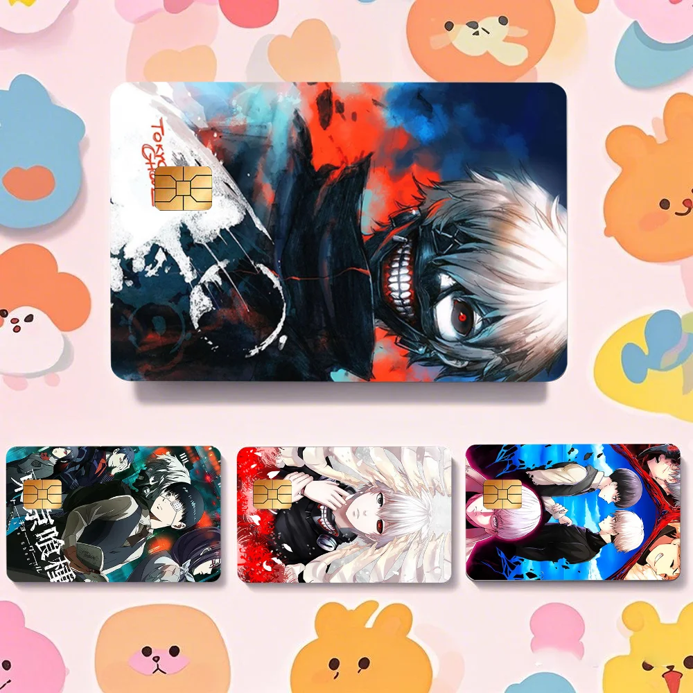 

Anime Tokyo G-Ghoul Stickers Cartoon Credit Card Visa Debit Bank Charge Card Bus Metro Waterproof Sticker Decal Decoration