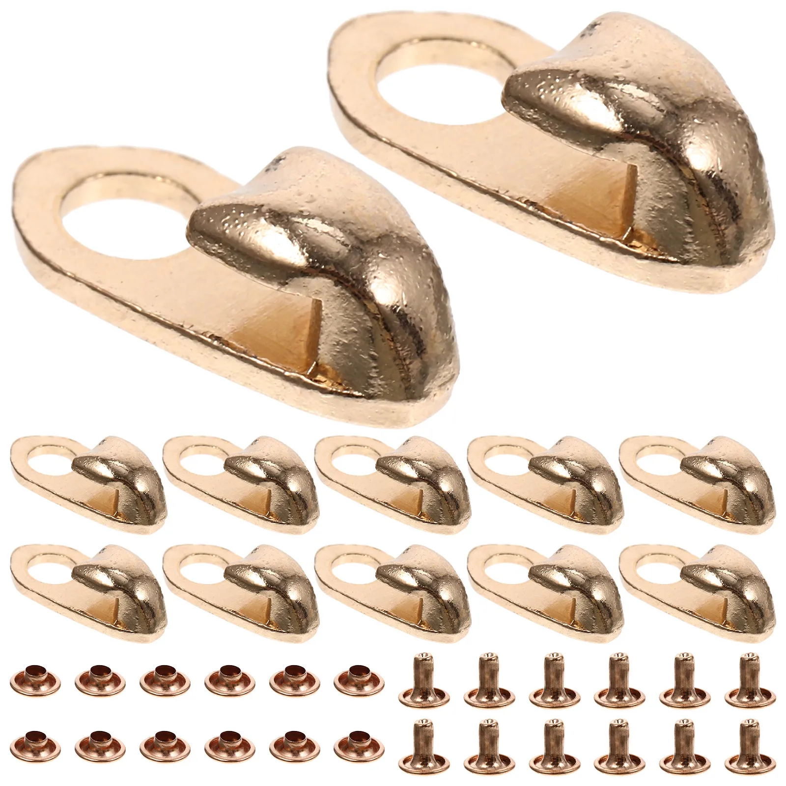 

20Pcs Alloy Boot Buckles Heavy-Duty Metal Shoe Lace Hooks for Mountaineering Hiking Climbing Boots Repair Accessories Fasteners