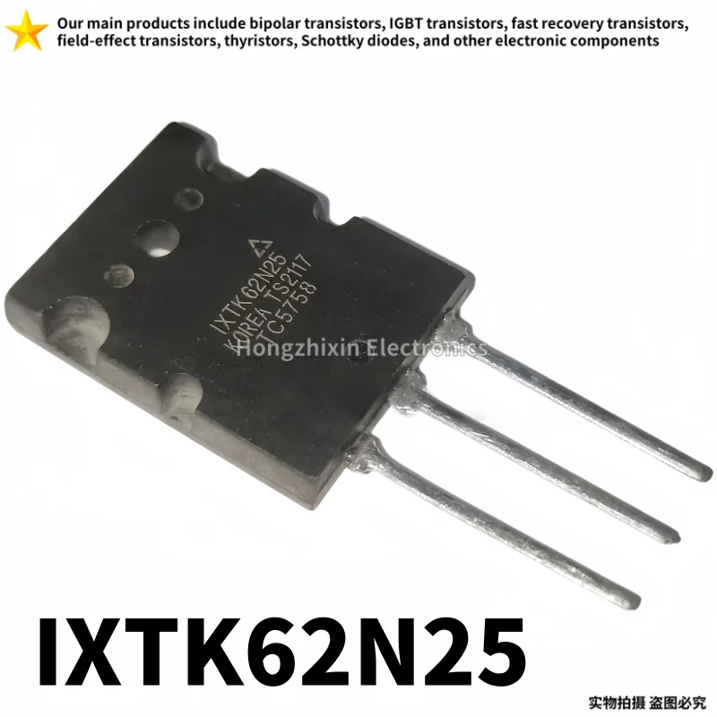 

5-10 шт. оригинальный, новый полевой транзистор высокой мощности IXTK62N25 TO-264 250 В/62 А