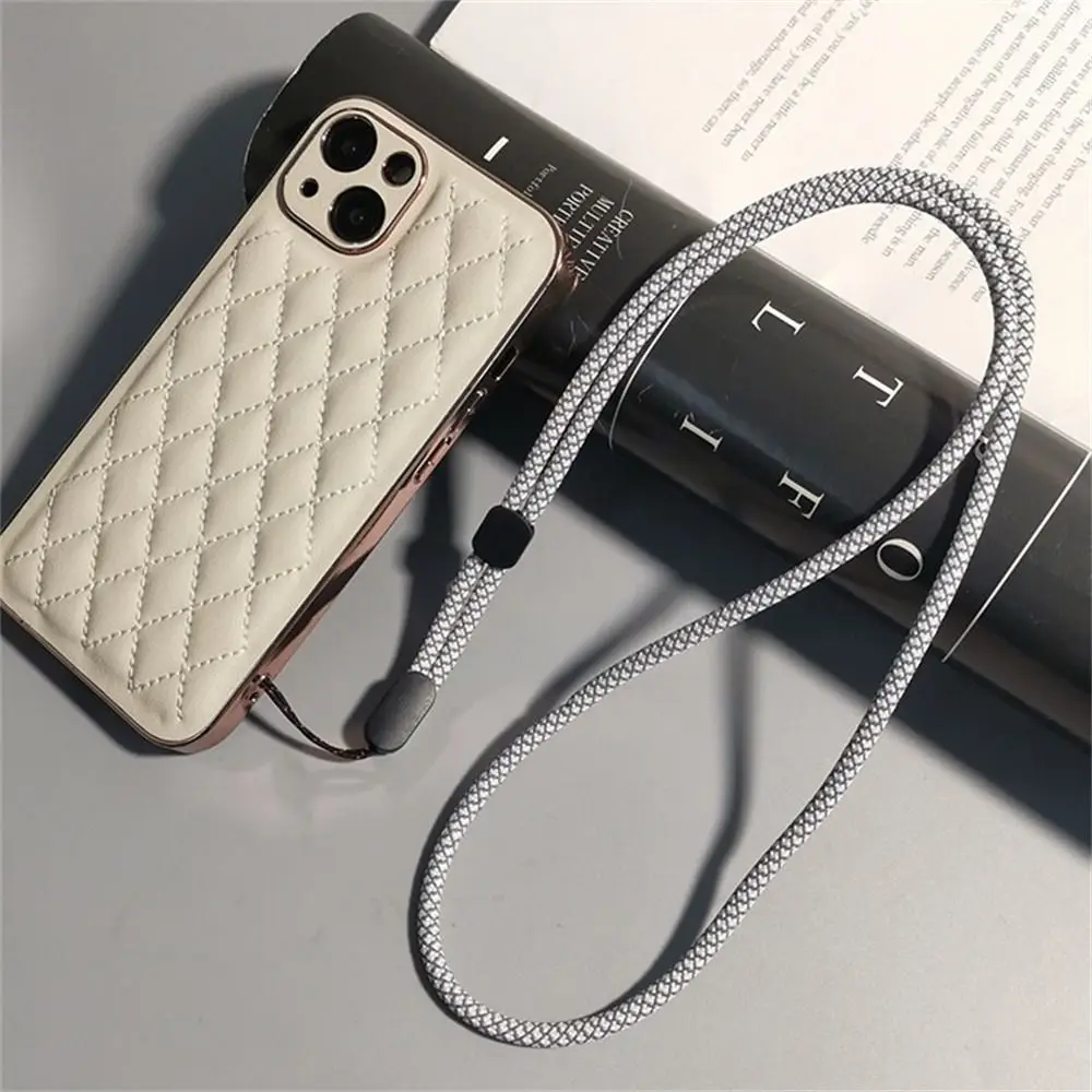 

Universal Fluorescent Long Phone Lanyard Neck Hanging Adjustable Cell Phone Strap Nylon Pendant Mobile Phone Chain Key Strap