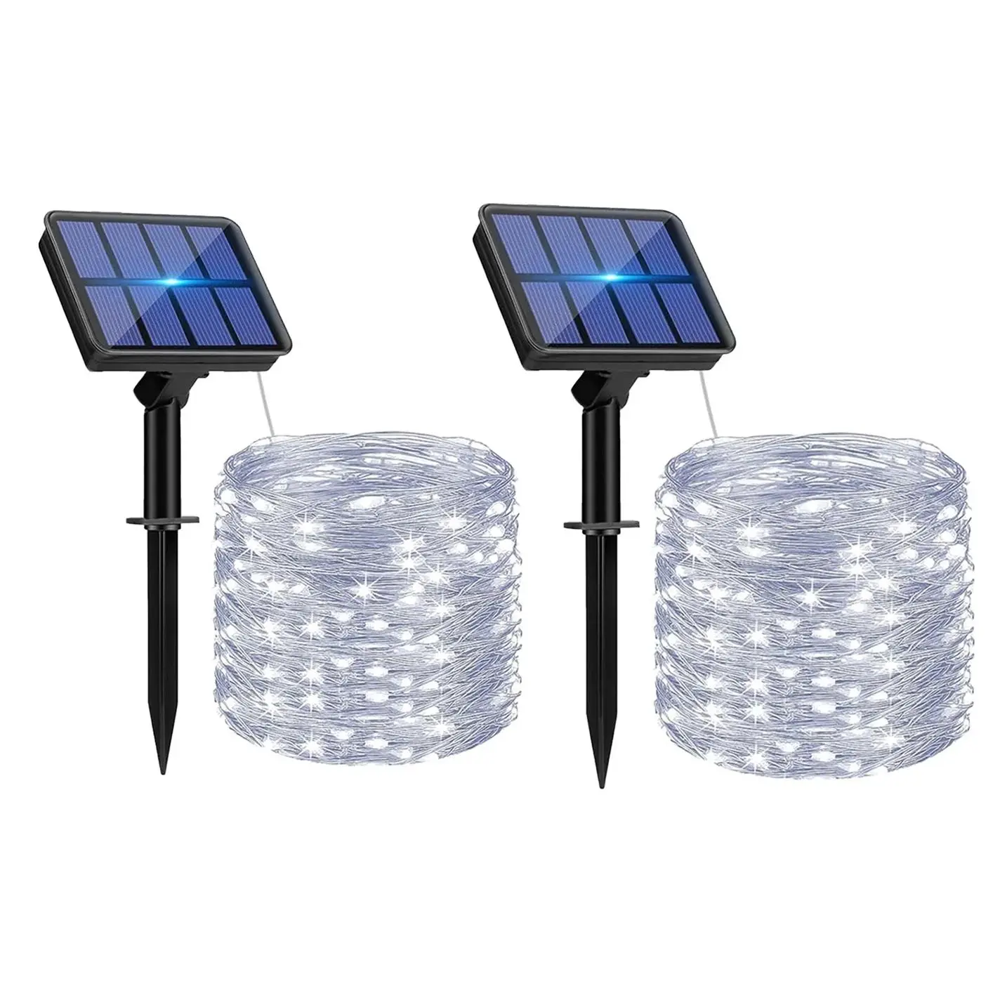 IRILUCN Outdoor LED Solar String Light Solar Fairy Lights LED Copper Wire Lights Xmas Lights Waterproof Garden Decoration