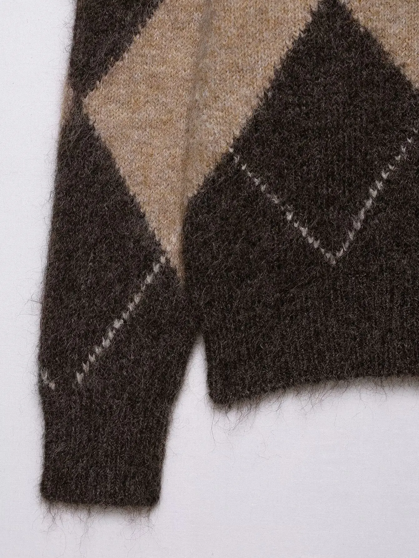 Novo maillard manga longa em camadas fora do ombro camisola de malha topo casual sexy moda única feminina topo outono pulôver