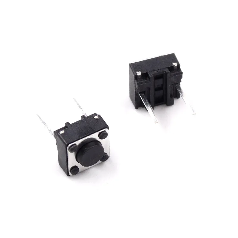 10Pcs/lot DIP 2 PIN PCB Tactile Switch Momentary Tact switch 6x6x4.3mm 6x6x5mm 2pins