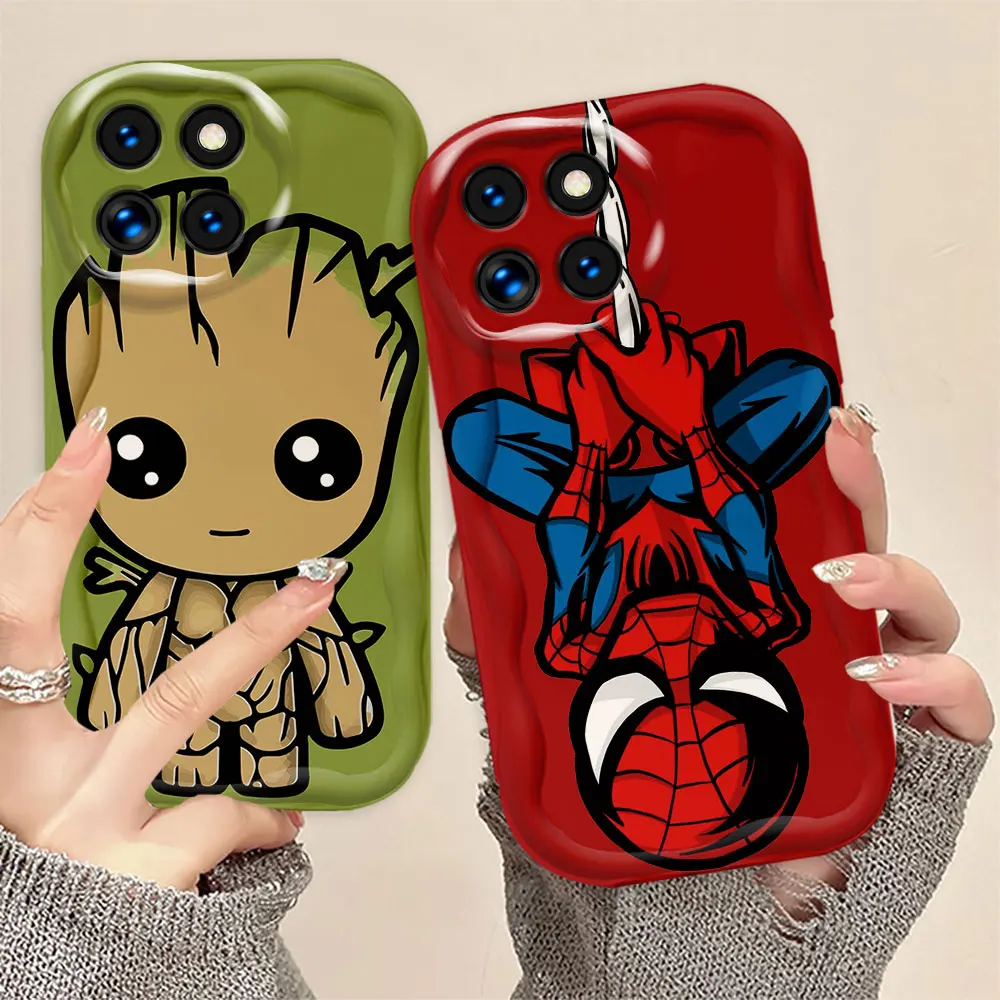 Marvel Groot Spiderman Phone Case Cover For REDMI 13C 10 X A C 9 C NFC T A AT I SPORT PRIME A3 A2 A1 PLUS 5G