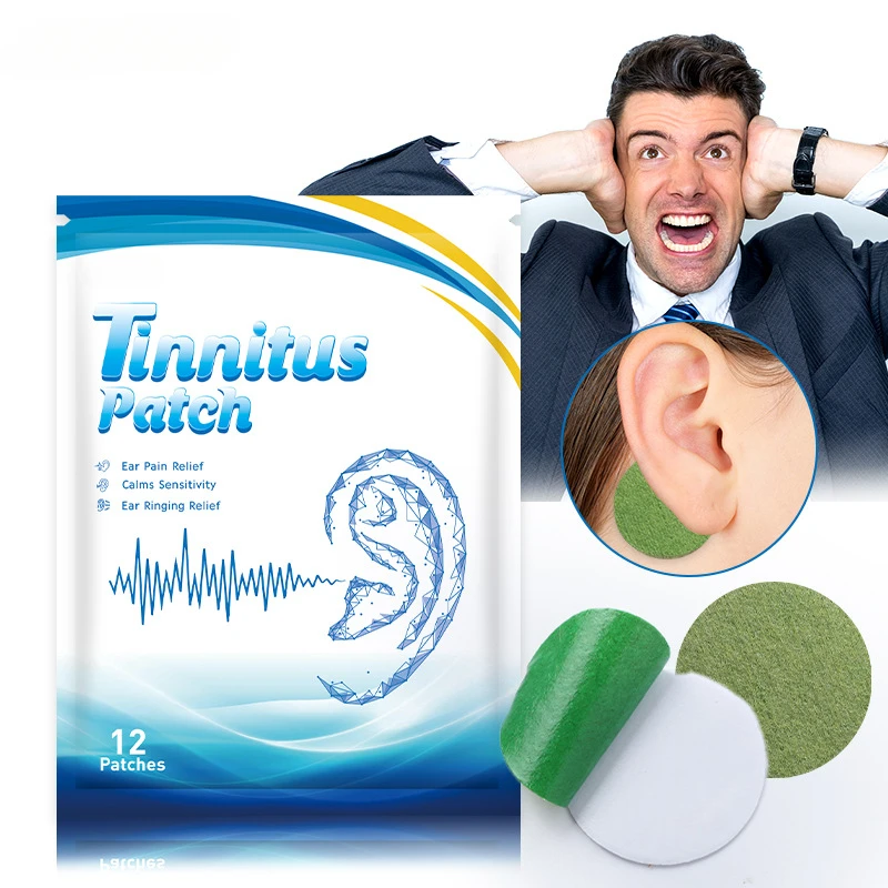 

Tinnitus Treatment Patch For Ear Pain Protect Hearing Loss Sticker Natural Herbal Medical Plaster Health Care