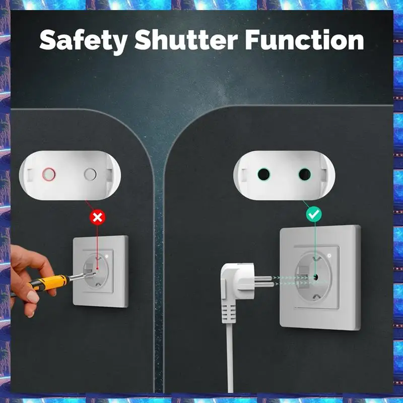 

2025 Tuya Zigbee Smart Socket EU Wall Embedded Outlet Energy Monitor Indicator App Remote Control For Alexa Google Home,Tuya Zig